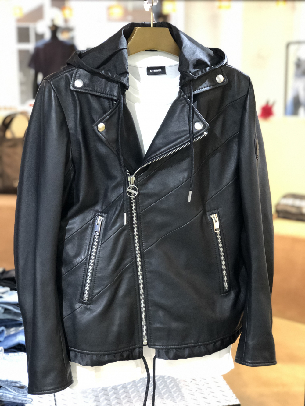 感謝報恩 ディーゼル革ジャンパー - ライダースジャケット