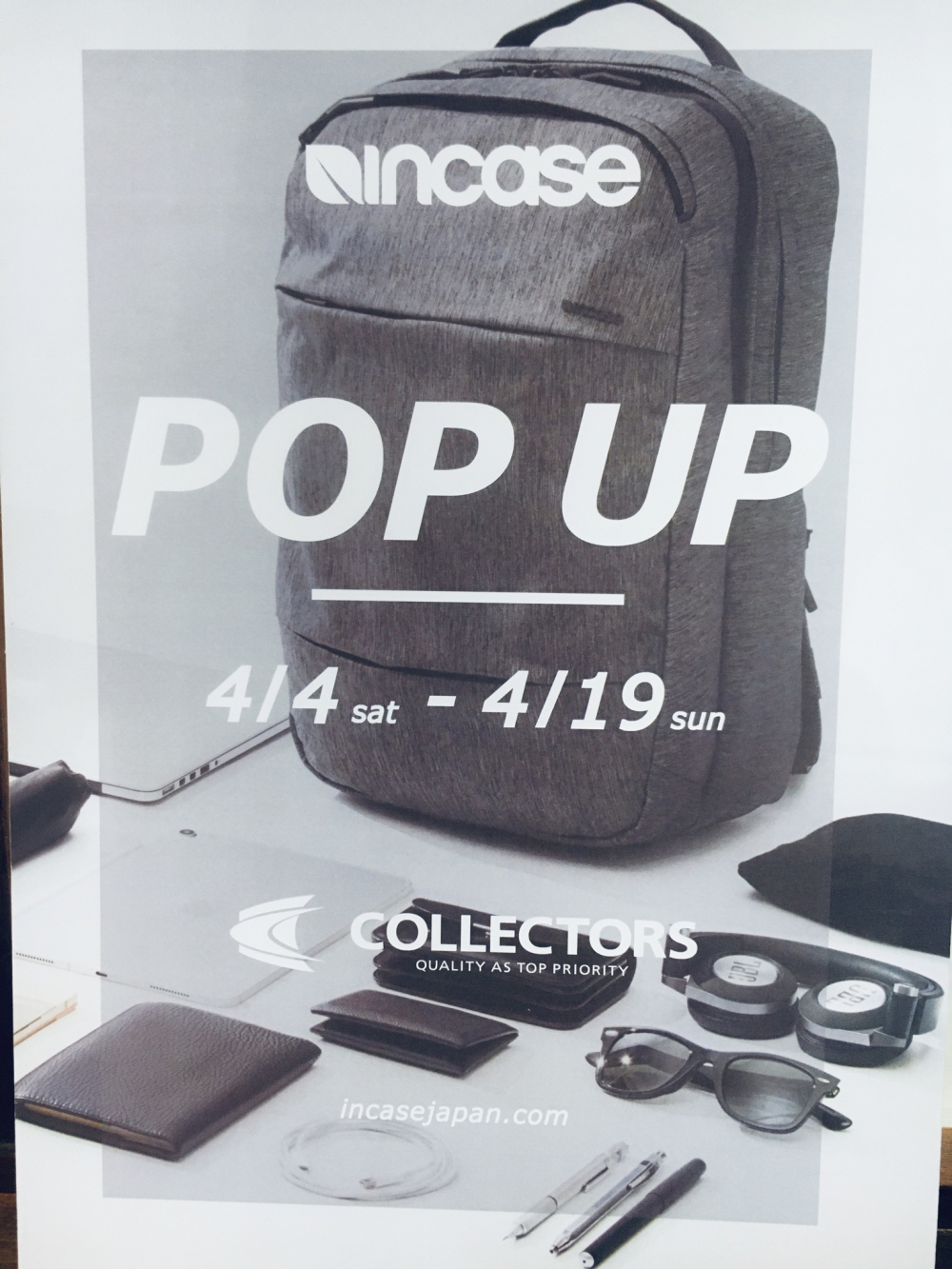 Incase POP UP 開催中