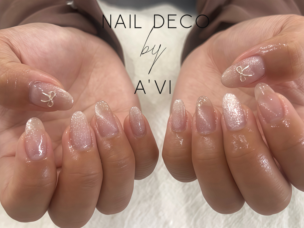 マグネット×リボンネイル♪