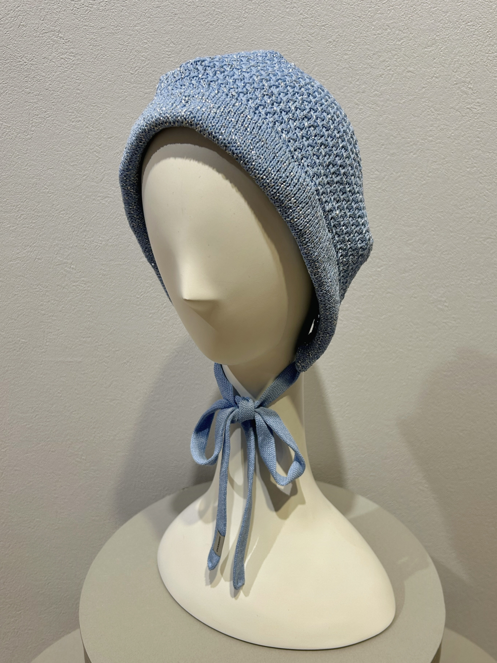 OVERRIDE KNIT LACE BONNET BEANIE SGP