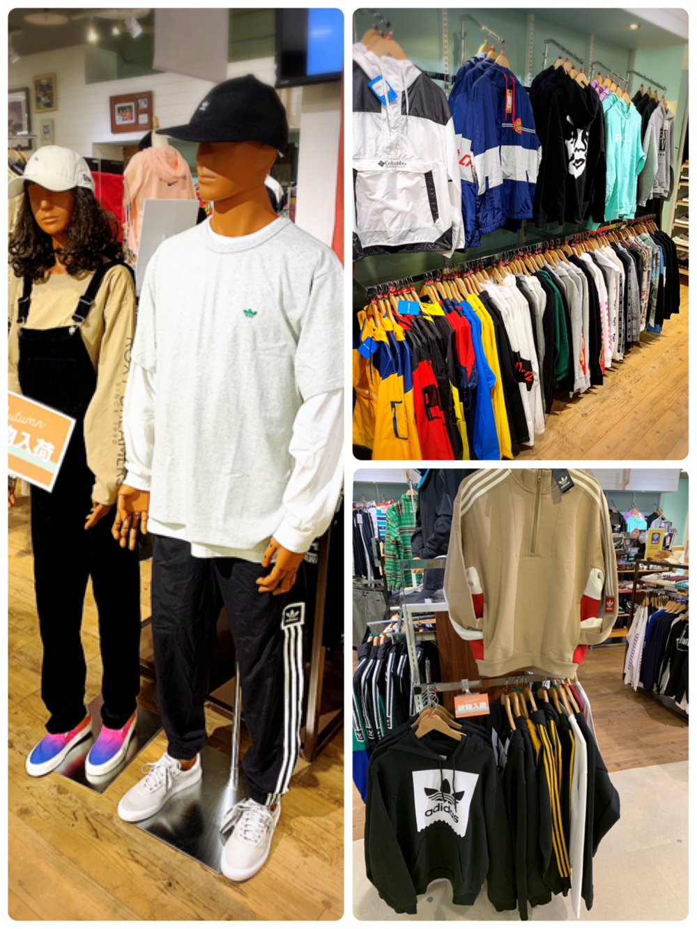 秋物新作ストリートアパレル入荷 Billboard Place 新潟ファッションビル万代ビルボードプレイス