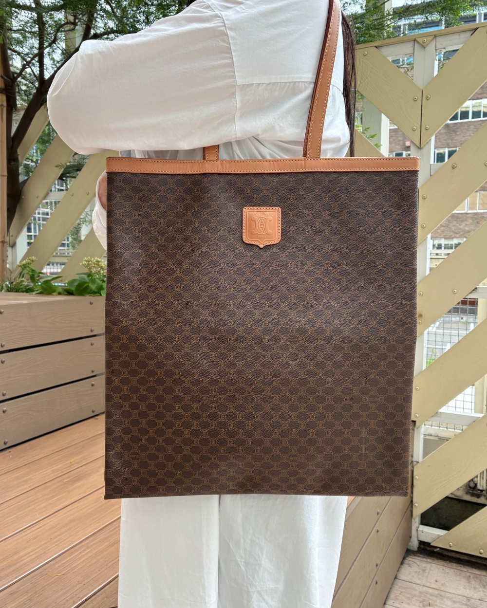 【チックタック新潟店】オールドセリーヌ マカダム ブラゾン刻印 トートバッグ入荷