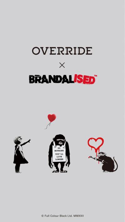 【OVERRIDE × BRANDALISED™️】バンクシーのアートを落とし込んだコラボ第4弾